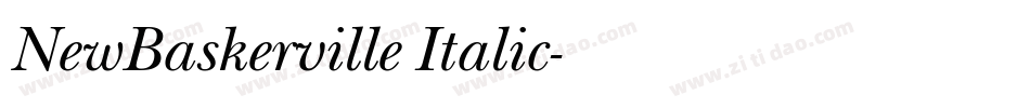 NewBaskerville Italic字体转换